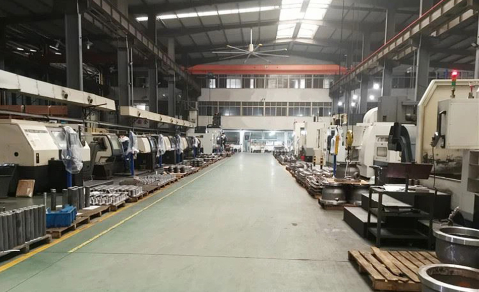 Full-Think valve manufacturing workshop with CNC machining and assembly lines