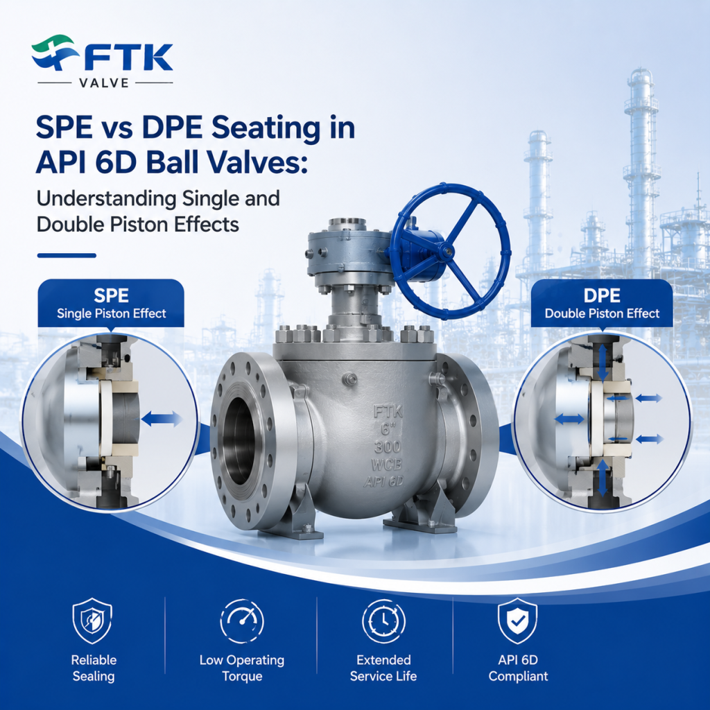 SPE vs DPE Seating in API 6D Ball Valves Understanding Single and Double Piston Effects